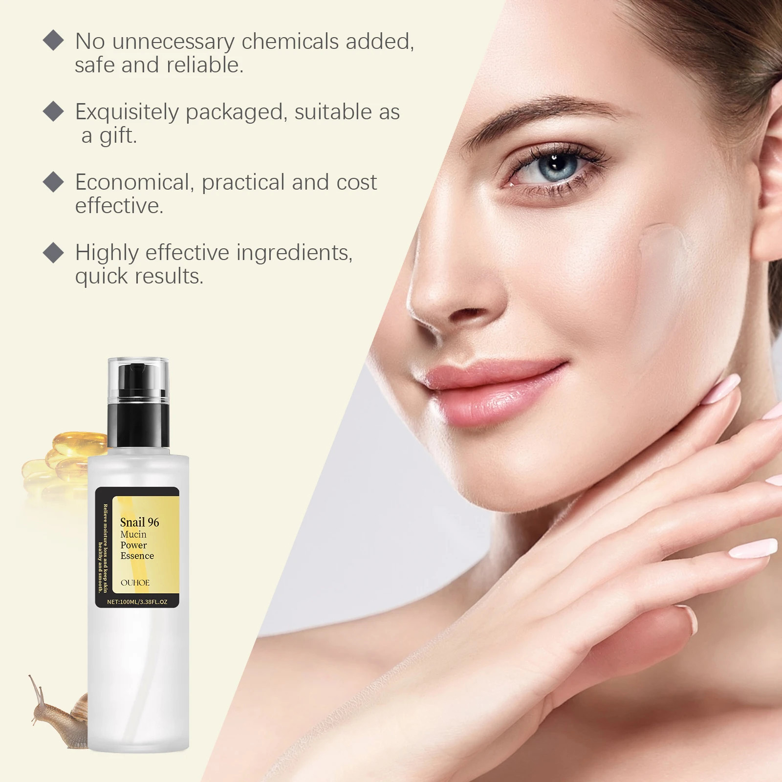 Precious Snail 96 Mucin Power  - Snail Secretion 96 reseña y precio