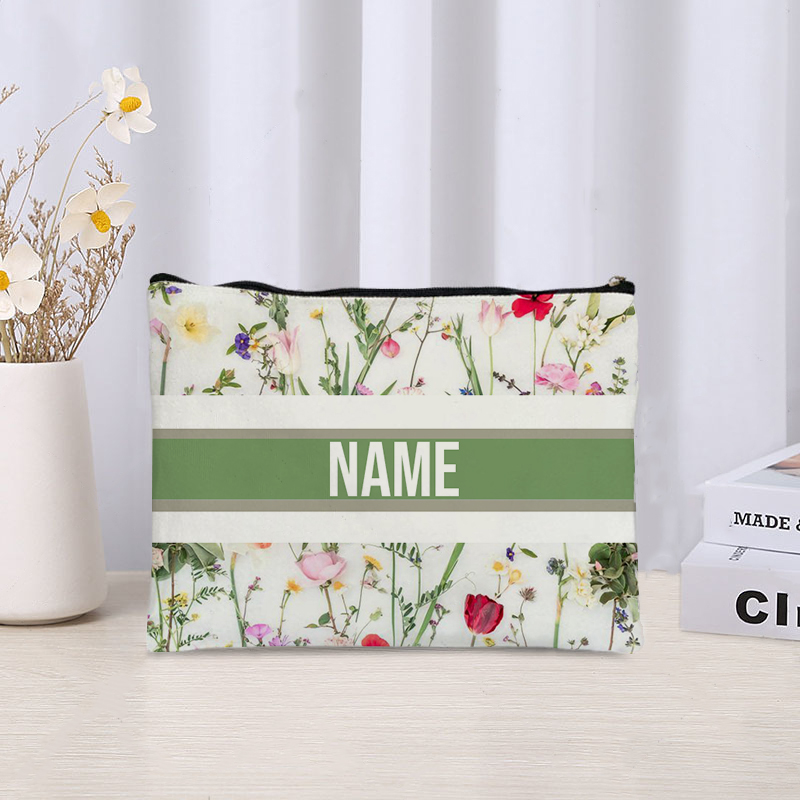 Custom Name Cosmetic Bag Trend - Luxury Skincare And Makeup Brands reseña y precio