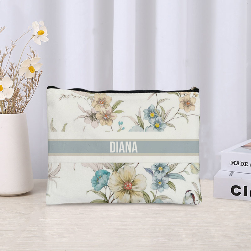 Custom Name Cosmetic Bag Trend - Luxury Skincare And Makeup Brands reseña y precio
