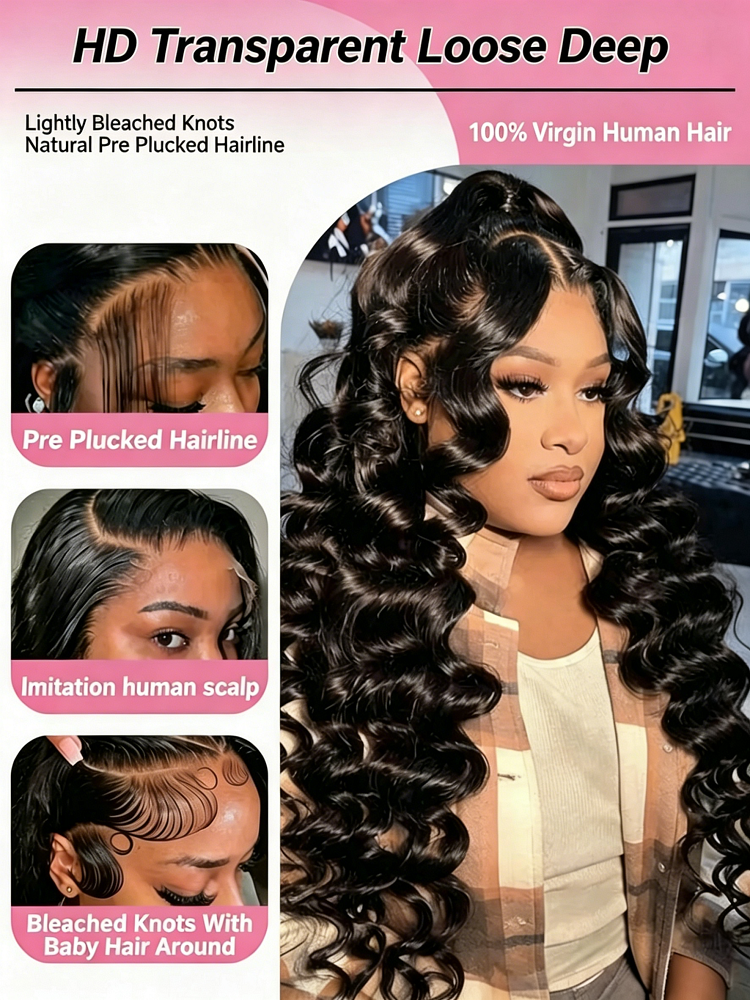13x6 HD Loose Deep Wave Lace F - Luxury Natural Skincare reseña y precio