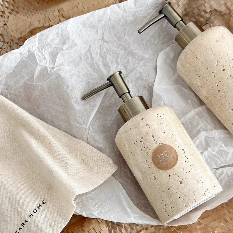 Natural Stone Lotion Dispenser - Luxury Natural Skincare reseña y precio