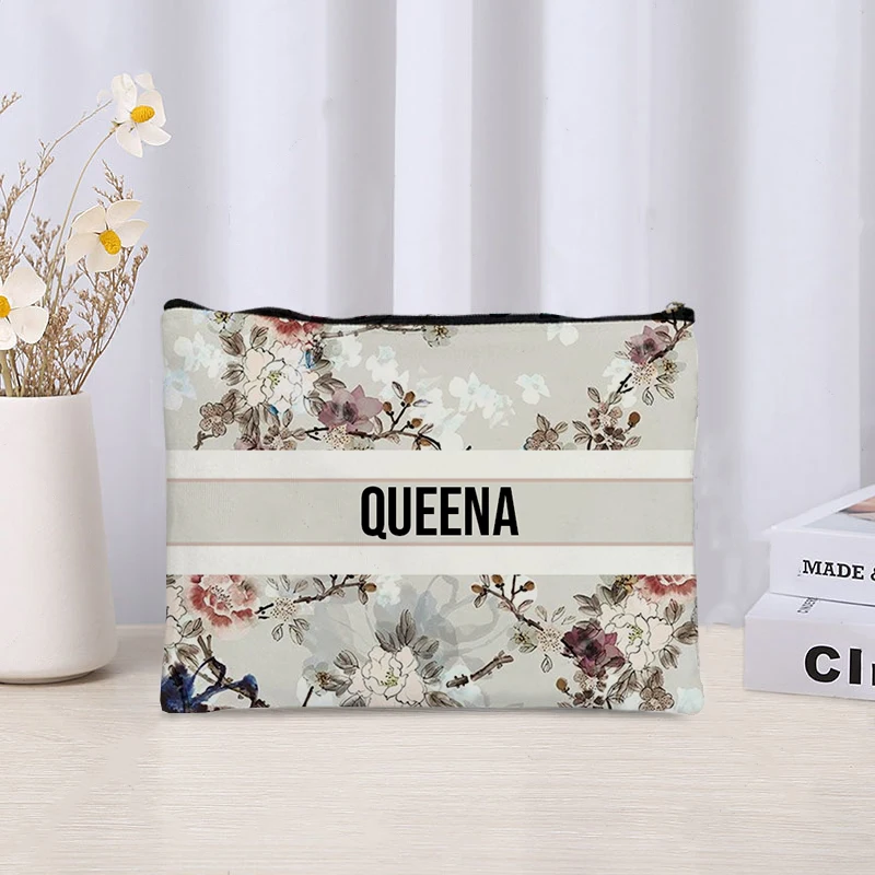 Custom Name Vintage Makeup Bag - Luxury Skincare And Makeup Brands reseña y precio